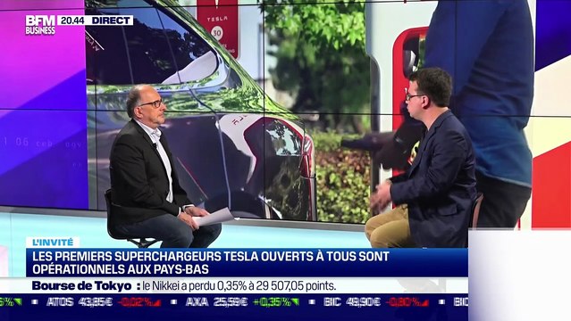 Julien Bonnet (BFM Business) : Les premiers superchargeurs Tesla ouverts à tous sont opérationnels aux Pays-Bas - 08/11