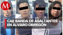 Capturan a banda de asaltantes en Álvaro Obregón, CdMx