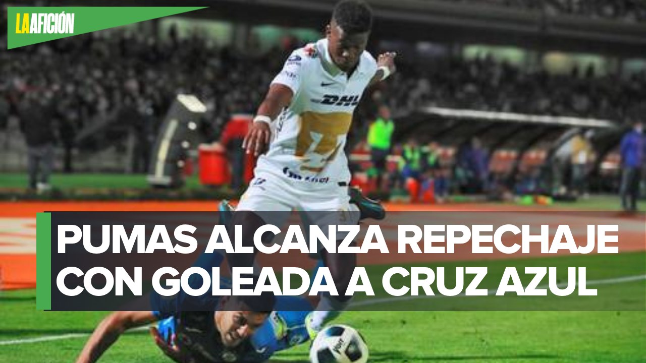 Pumas revive y vence a Cruz Azul; se mete al repechaje del Apertura 2021