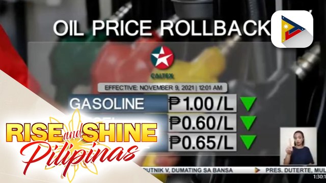 Bawas-presyo sa produktong petrolyo, ipinatupad ngayong araw
