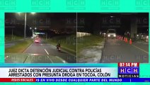 Dictan detención judicial contra seis policías detenidos con supuesta cocaína en Tocoa, Colón