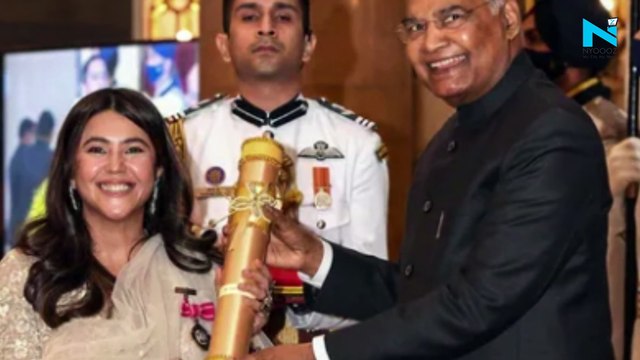 Ekta Kapoor receives the prestigious Padma Shri Award