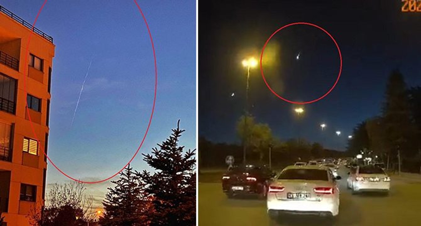 Ankara ve çevre illerde görülen ışık hüzmesi heyecan yarattı