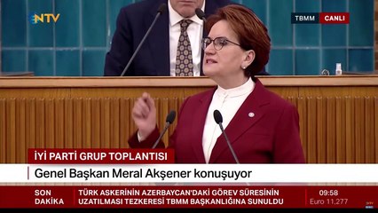 İyi Parti Grup toplantısında Erdoğan'ın videosu ekrana geldi, NTV yayından çıktı!
