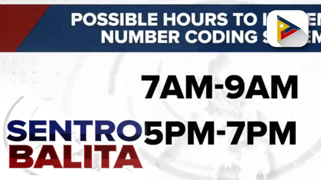 MMDA, pinag-aaralan nang ibalik ang number coding scheme tuwing rush hours