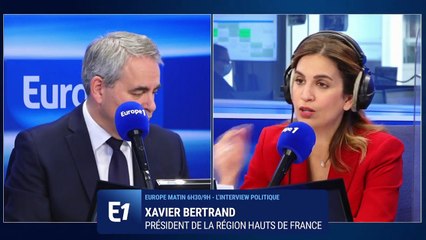Présidentielle : Xavier Bertrand estime être "le seul au coude-à-coude" avec Macron
