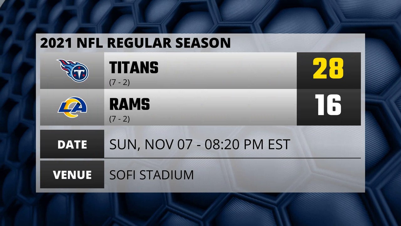 Titans @ Rams NFL Game Recap for SUN, NOV 07 ...
