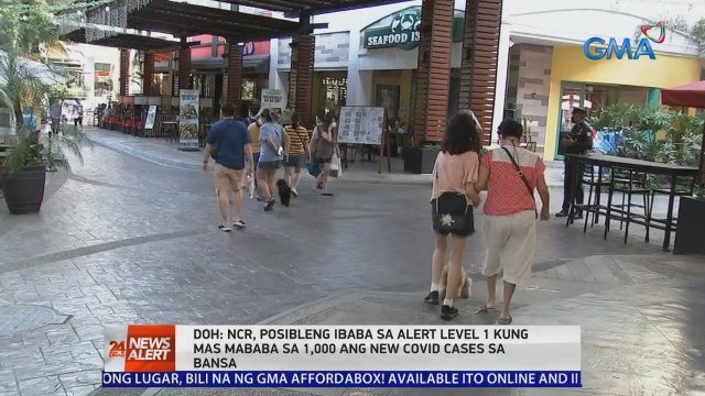 DOH: NCR, posibleng ibaba sa alert level 1 kung mababa sa 1,000 ang new COVID cases sa bansa | 24 Oras News Alert