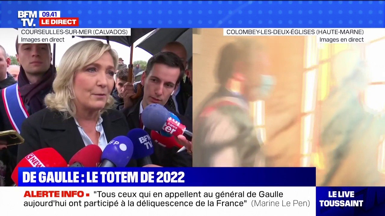 Héritage de de Gaulle: Marine Le Pen appelle Éric Zemmour à "un peu de modestie"