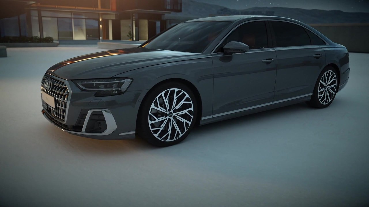 Digitale Matrix LED- und digitale OLED-Technologie im neuen Audi A8 L Animation