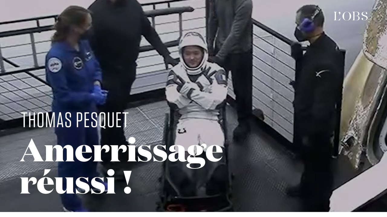 Les images du retour de Thomas Pesquet après son 2e séjour dans l'espace