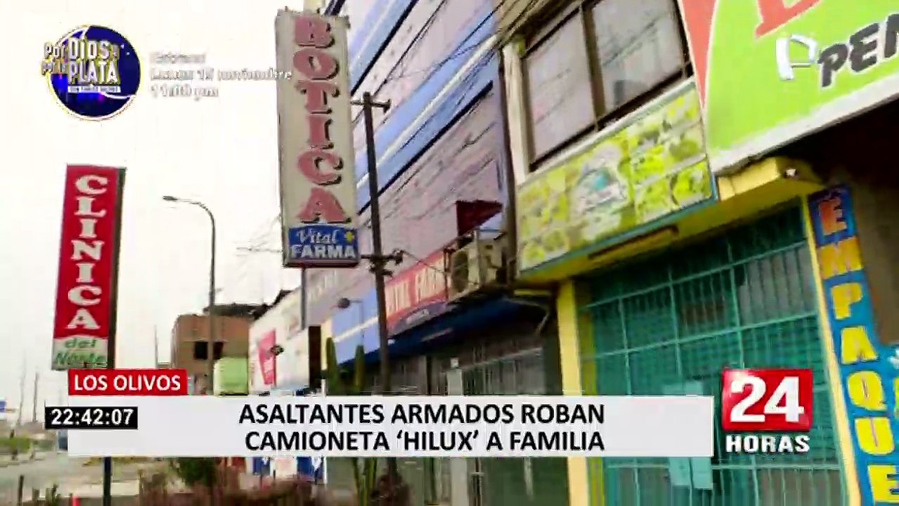 Los Olivos: delincuentes buscan robar camionetas 'Toyota Hilux'