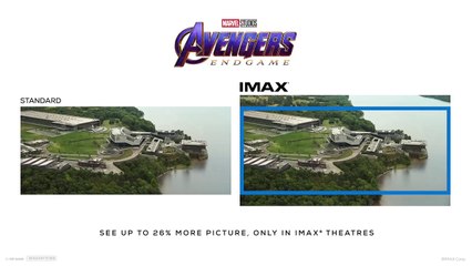 Avengers Endgame IMAX Screen vs. Standard Screen