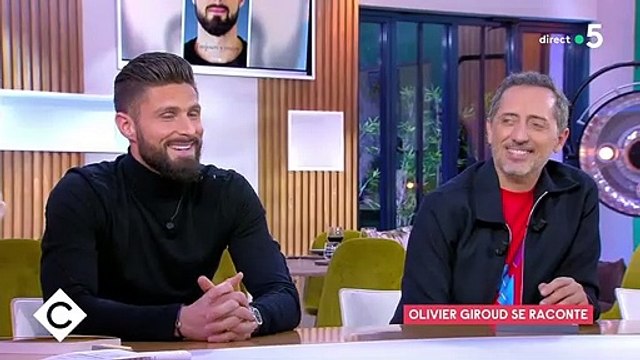 Olivier Giroud sur le plateau de C à vous, parle de sa fille Jade.