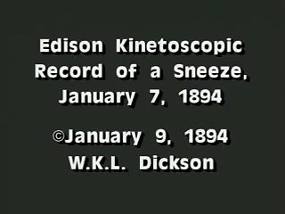 El estornudo de Fred Ott  (1894)