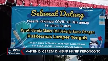 Vaksin di Gereja Dihibur Musik Keroncong