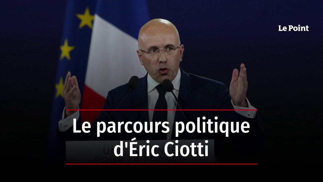 Le parcours politique d'Éric Ciotti
