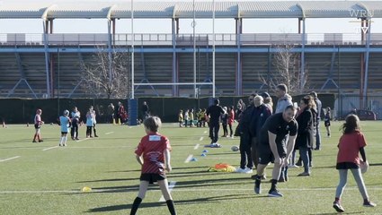 George and Ken visit Stade Nicois juniors