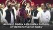 Akhilesh Yadav celebrates the birthday of ‘demonetisation baby’