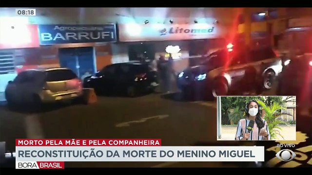 Após quase cinco horas, a polícia terminou a reconstituição da morte do menino Miguel, de apenas sete anos.