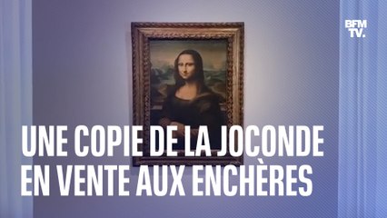 Avec un prix estimé entre 150.000 et 200.000 euros, une copie de la Joconde est en vente aux enchères ce mardi