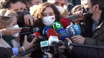 Díaz Ayuso: "El alcalde y yo estamos trabajando y dando estabilidad"
