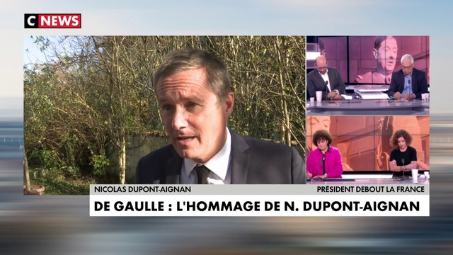 Nicolas Dupont-Aignan : «Indépendance et rassemblement, c’est ça le message gaulliste »