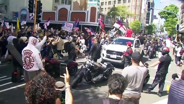 Protesto na Nova Zelândia contra restrições