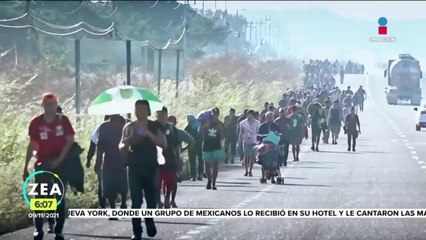 Caravana migrante llega a Oaxaca