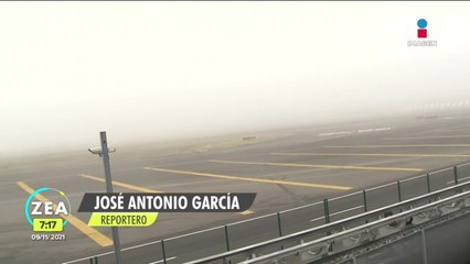 Banco de niebla afecta actividades en el AICM