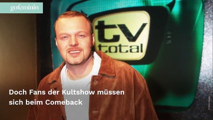 TV Total-Comeback: Er wird die Kult-Show moderieren