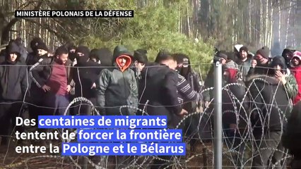 Download Video: Crise des migrants: le ton monte entre la Pologne et le Bélarus