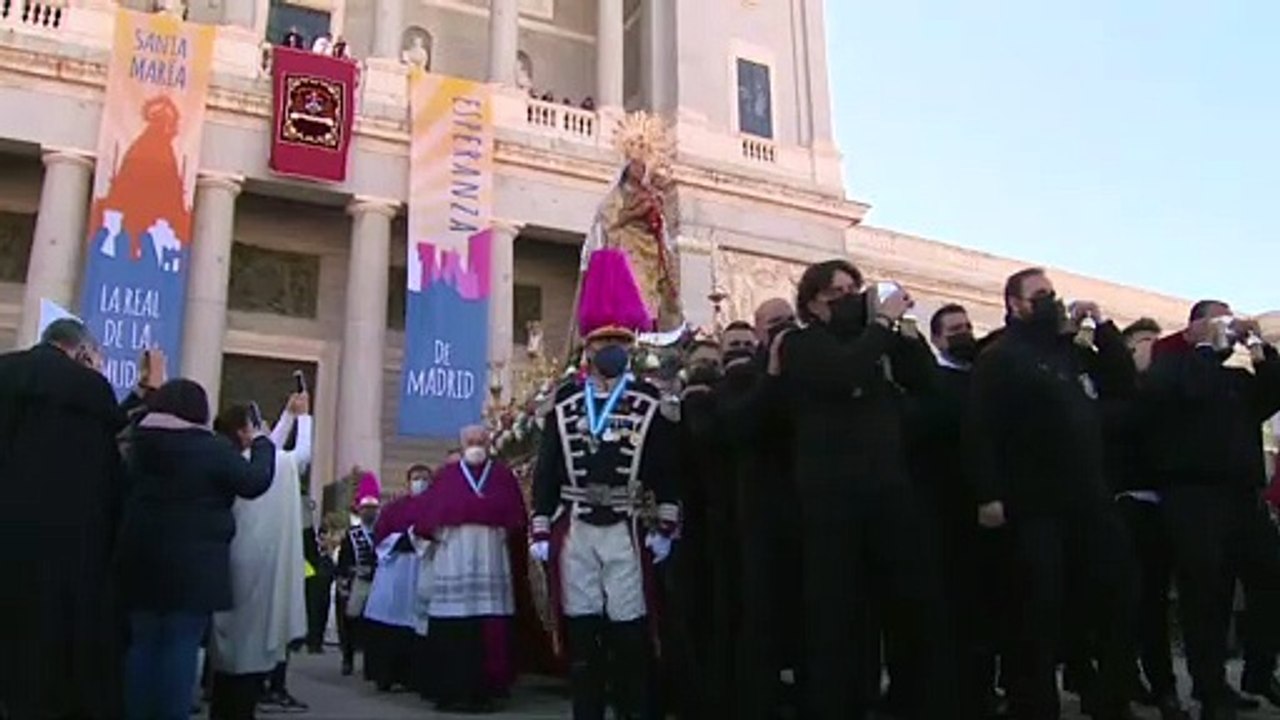 Así empieza Tamara Gorro el día de la Almudena en Madrid