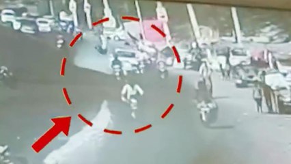 CCTV: Speeding Audi car several people in Jodhpur