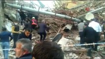 Malatya'da iki katlı bina çöktü!