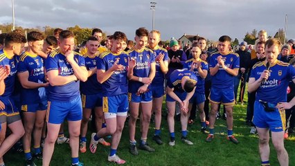 Steelstown Brian Ogs captain Neil Forester celebrates