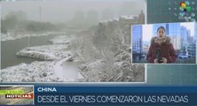 China sufre afectaciones por fuertes nevadas históricas