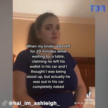 Son date fait semblant d'aller chercher son porte-feuille mais ne revient pas, elle le retrouve nu dans sa voiture