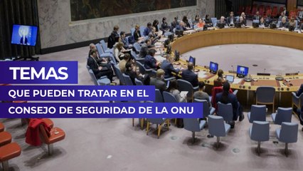 Temas que pueden tratar en el Consejo de Seguridad de la ONU