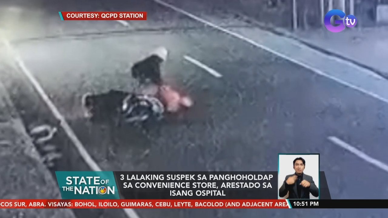 Tatlong lalaking suspek sa panghoholdap sa convenience store, arestado sa isang ospital | SONA