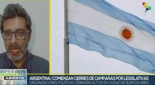 Argentina culmina campañas electorales de cara a legislativas