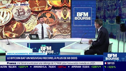 François Monnier (Investir) : Le bitcoin bat un nouveau record, à plus de 68 000 dollars - 09/11