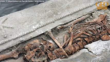 Arras : le mystérieux sarcophage en plomb découvert l'an dernier livre ses secrets