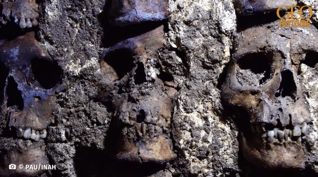 De nouveaux crânes humains émergent des vestiges aztèques de Mexico