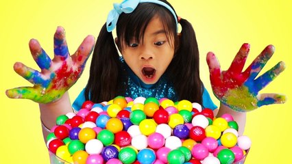 Johny Johny Yes Papa - Emma Pretend Play Wash Your Hands Before Eating Gumballs Kids Song