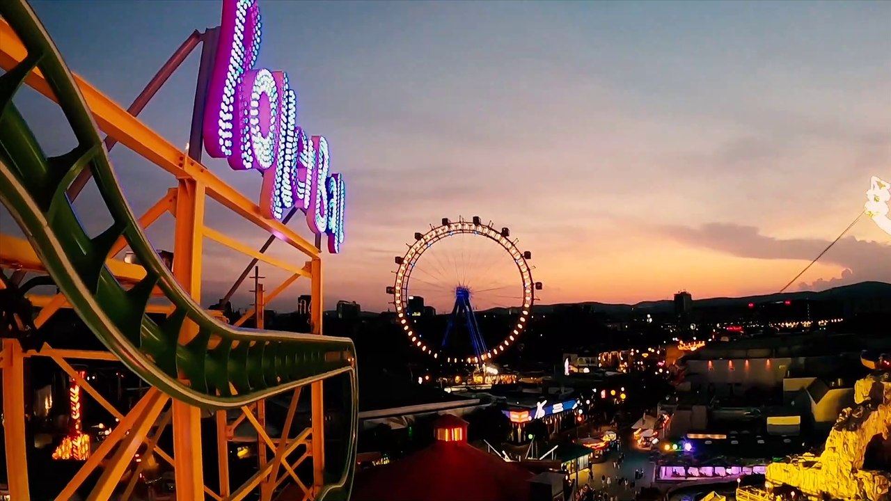 Roller Ball Roller Coaster - Wiener Prater Amusement Park (Vienna, Austria) - 4K Roller Coaster 4D POV Video