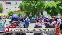 Oruro: médicos y periodistas fueron agredidos y reprimidos en Oruro