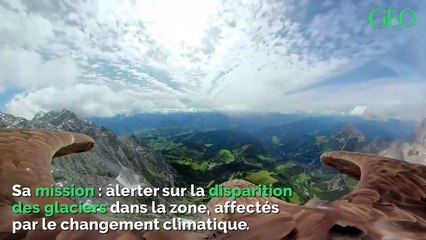 Voici Victor, l'aigle caméraman qui survole les glaciers pour la bonne cause