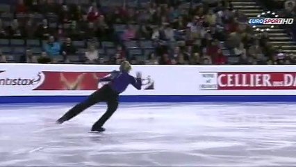 EC12 - Evgeni Plushenko's 3A. Ambesi says only Hanyu's is better than this (ESP ITA)