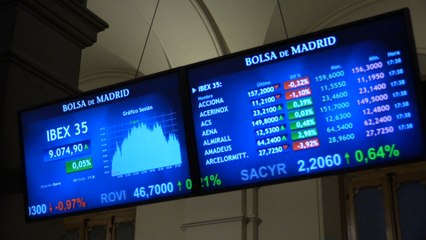 El Ibex 35 cierra con avances del 0,05 % en los 9.074 puntos